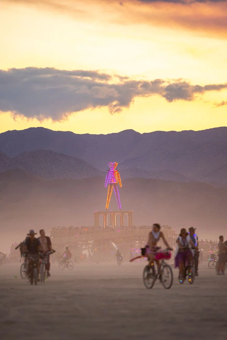 Desert festival scene representing the #BurningMan2026 hashtag