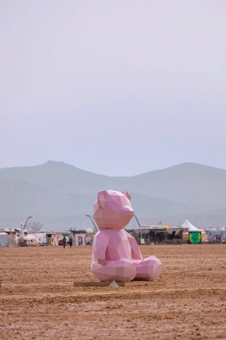 Desert festival scene representing the #AxisMundi hashtag