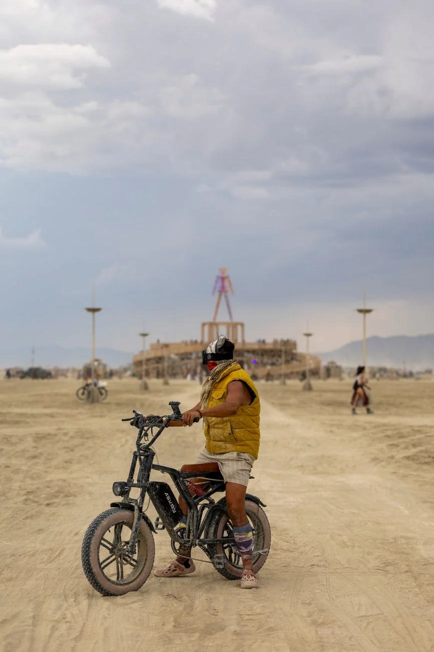 Desert festival scene representing the #BlackRockCity hashtag