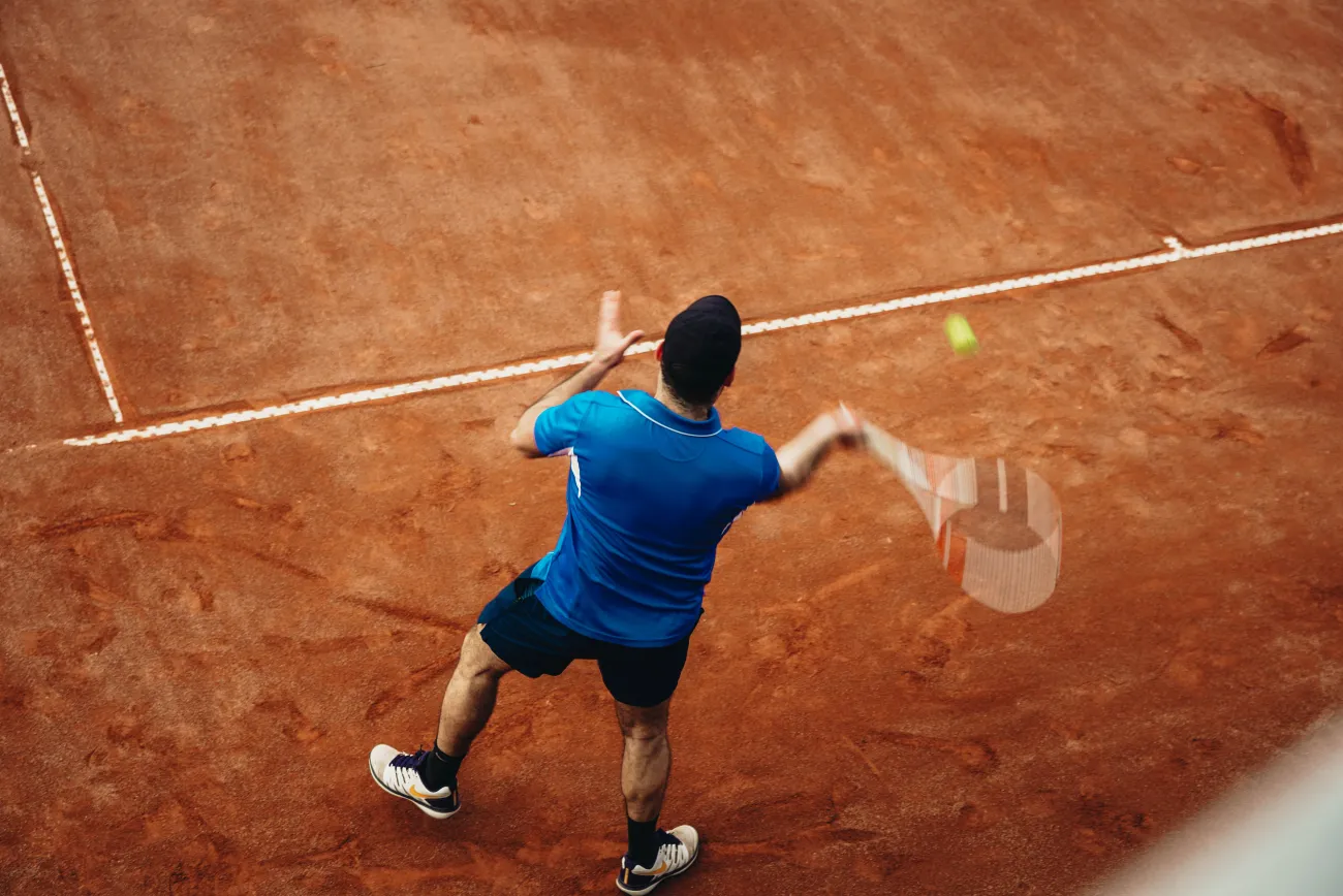 Tennis action representing the #USOpen2026 hashtag